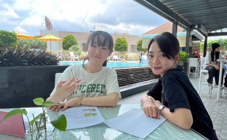 ジュニアキャンプ マンツーマンレッスンの様子