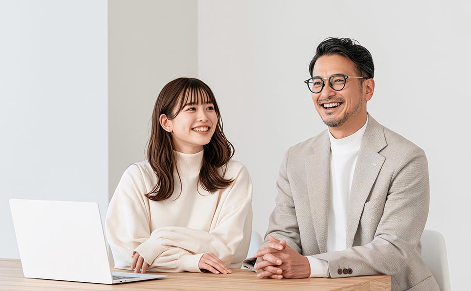 1対1の英語プレゼンテーション